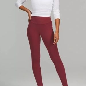 Lululemon Base Pace High-Rise Running Tight 28" Brushed Nulux *NWT*